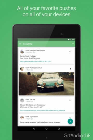 دانلود برنامه Pushbullet اندروید