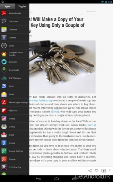 دانلود Sidebar Pro 4.4.0 برنامه مدیریت چند وظیفه ای اندروید