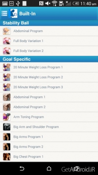 دانلود Fitness Buddy : 1700 Exercises 3.10 – برنامه تناسب اندام اندروید