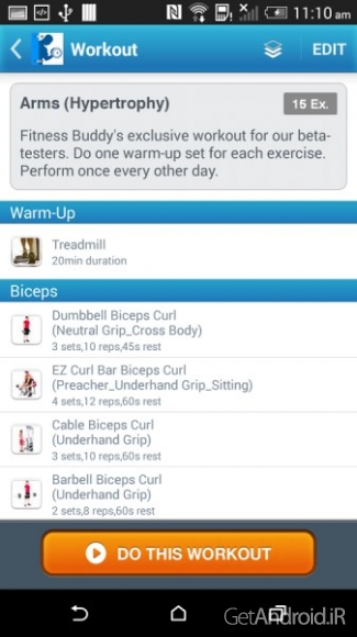 دانلود Fitness Buddy : 1700 Exercises 3.10 – برنامه تناسب اندام اندروید