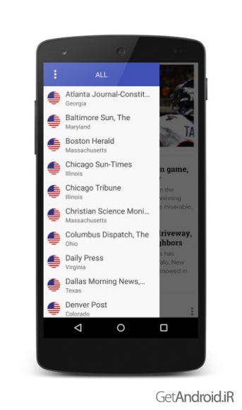 دانلود US Newspapers PRO 3.2.5 برنامه خواندن روزنامه های جهان اندروید