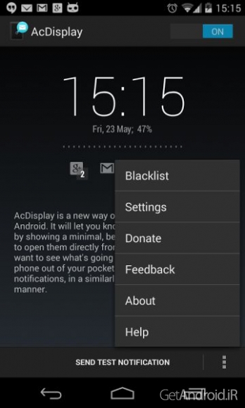 دانلود AcDisplay v3.8.4 - برنامه نمایش اعلان‌ها به شکلی زیبا برای اندروید