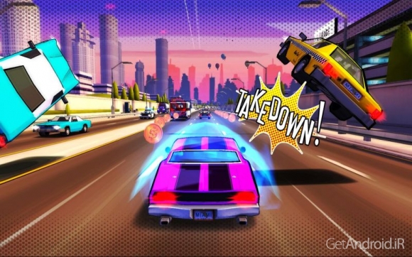 دانلود Adrenaline Rush - Miami Drive v1.5 - بازی هجوم آدرنالین - رانندگی در میامی برای اندروید + دیتا