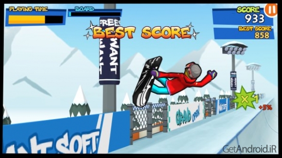 دانلود Let’s Snowboard v2.1.2 بازی بیایید اسکی برای اندروید