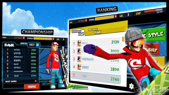 دانلود Let’s Snowboard v2.1.2 بازی بیایید اسکی برای اندروید