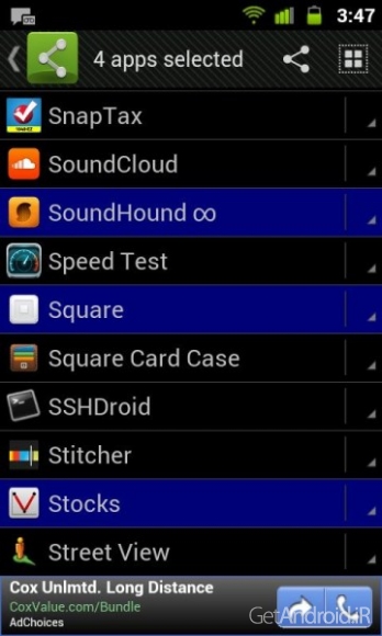 دانلود Share Apps Pro 2.1 اشتراک گذاری برنامه های نصب شده اندروید