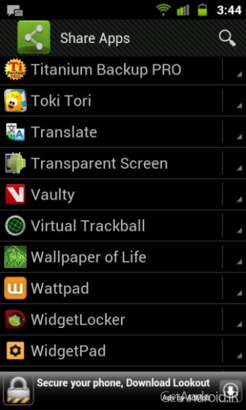 دانلود Share Apps Pro 2.1 اشتراک گذاری برنامه های نصب شده اندروید