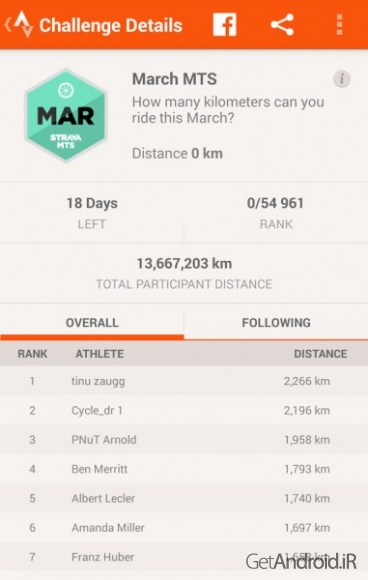 دانلود برنامه Strava اندروید