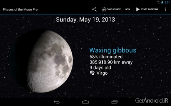 دانلود برنامه Phases of the Moon Pro اندروید