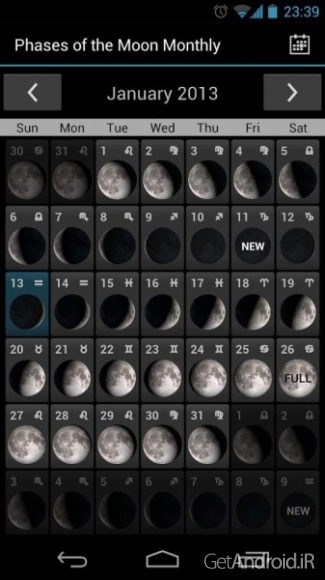 دانلود برنامه Phases of the Moon Pro اندروید