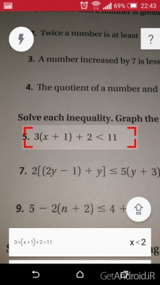 دانلود برنامه PhotoMath اندروید