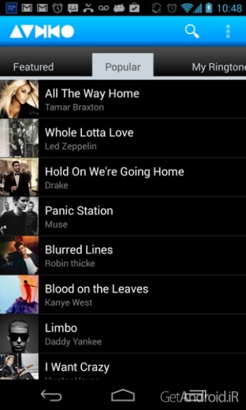 دانلود برنامه Audiko ringtones for Android اندروید