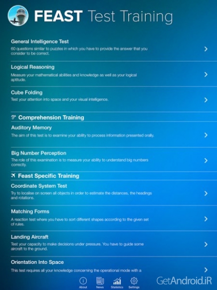 دانلود FEAST Test Training 1.2 برنامه آموزش مراقبت پرواز اندروید