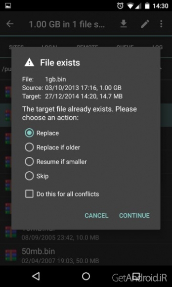 دانلود FTP Express Pro 3.2r2 برنامه مدیریت FTP،FTPS،FTPSE اندروید