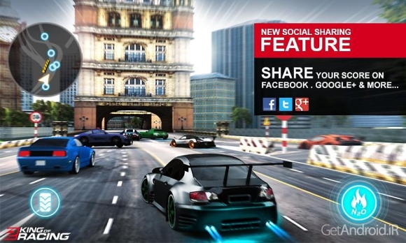 دانلود King Racing 2 v1.0.7 - بازی اتومبیلرانی سلطان مسابقه 2 برای اندروید + دیتا