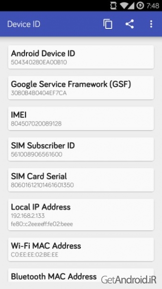 دانلود Device ID 1.3.2 برنامه نمایش اطلاعات دستگاه اندروید