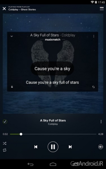 دانلود برنامه Musixmatch music اندروید