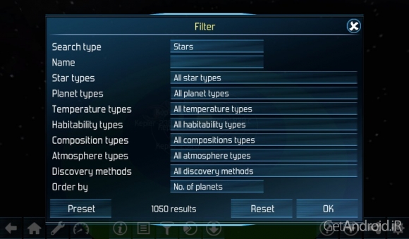 دانلود Exo planets Explorer 3D HD v2.6.7 - برنامه گشت و گذار در فضا برای اندروید + دیتا