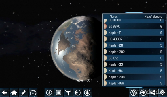 دانلود Exo planets Explorer 3D HD v2.6.7 - برنامه گشت و گذار در فضا برای اندروید + دیتا