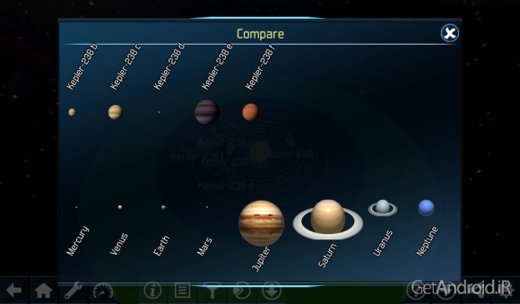 دانلود Exo planets Explorer 3D HD v2.6.7 - برنامه گشت و گذار در فضا برای اندروید + دیتا