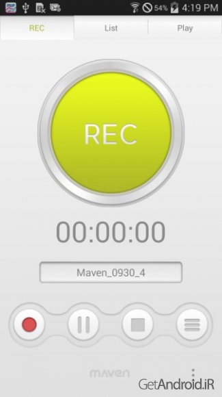 دانلود MAVEN Voice Recorder Pro 2.0.3 برنامه ضبط باکیفیت صدا اندروید