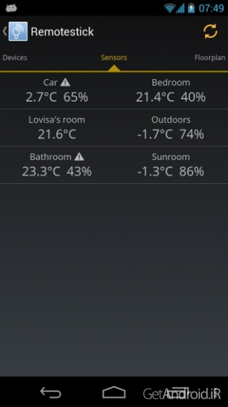 دانلود Remotestick 2.6.12 برنامه کنترل لوازم الکترونیکی از راه دور اندروید