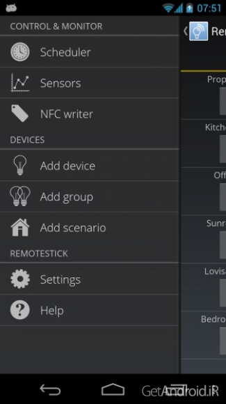 دانلود Remotestick 2.6.12 برنامه کنترل لوازم الکترونیکی از راه دور اندروید