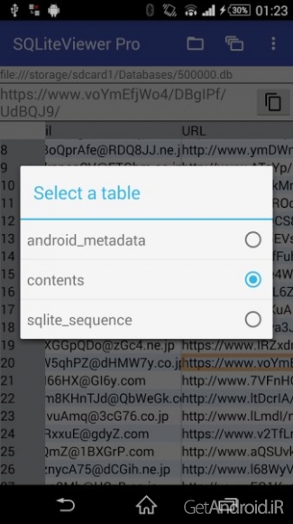 دانلود SQLite Viewer Pro 0.13.5  برنامه نمایش پایگاه داده در اندروید