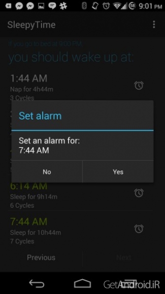 دانلود SleepyTime: Bedtime Calculator PLUS 2.4.5 برنامه محاسبه وقت خواب اندروید