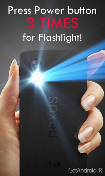 دانلود Power Button Flashlight Pro v3.1 - برنامه چراغ قوه اندروید
