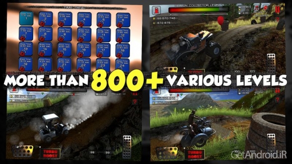 دانلود Hill Climb Racer Dirt Masters v1.081 - باز رالی تپه نوردی اندروید + دیتا