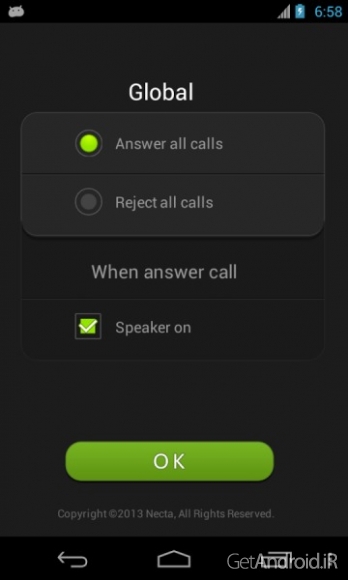 دانلود Air Call-Accept(Necta) v1.11 - برنامه تماس پاسخ ها بدون لمس صفحه اندروید