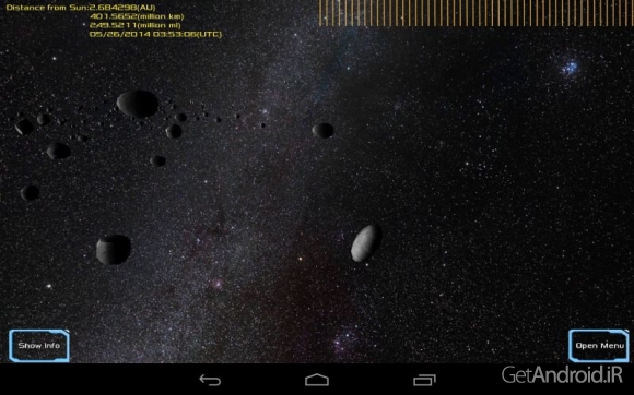 دانلود Solar System 3D Pro v1.1 - برنامه گشت و گذار سه بعدی در منظومه شمسی برای اندروید