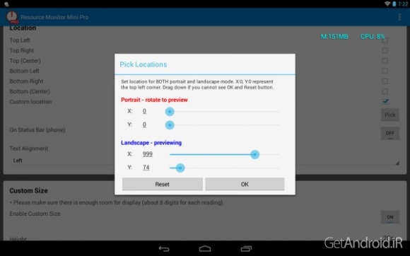 دانلود برنامه Resource Monitor Mini Pro اندروید