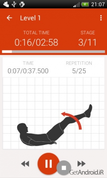 دانلود Abs workout II PRO 2.2.2  برنامه تمرینات عضلات شکم اندروید