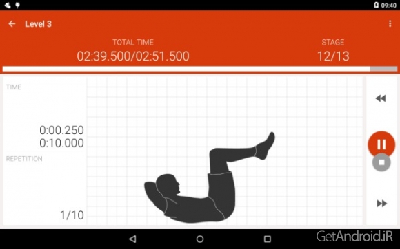 دانلود Abs workout II PRO 2.2.2  برنامه تمرینات عضلات شکم اندروید