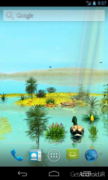 دانلود Ducks 3D Live Wallpaper FULL v1.4.2 - لایو والپیپر سه بعدی مرغابیها برای اندروید