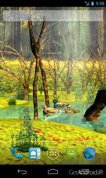 دانلود Ducks 3D Live Wallpaper FULL v1.4.2 - لایو والپیپر سه بعدی مرغابیها برای اندروید