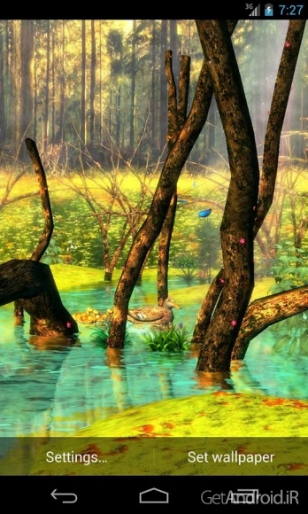 دانلود Ducks 3D Live Wallpaper FULL v1.4.2 - لایو والپیپر سه بعدی مرغابیها برای اندروید