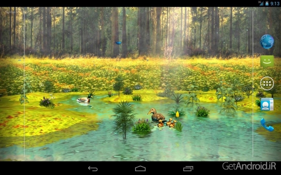 دانلود Ducks 3D Live Wallpaper FULL v1.4.2 - لایو والپیپر سه بعدی مرغابیها برای اندروید