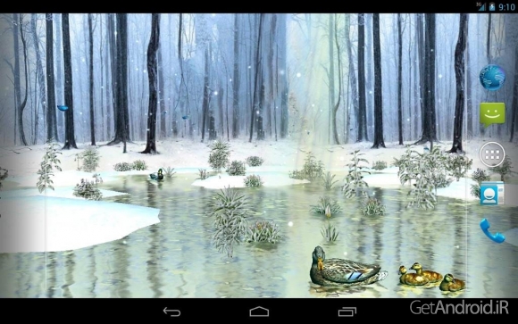 دانلود Ducks 3D Live Wallpaper FULL v1.4.2 - لایو والپیپر سه بعدی مرغابیها برای اندروید