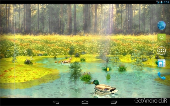 دانلود Ducks 3D Live Wallpaper FULL v1.4.2 - لایو والپیپر سه بعدی مرغابیها برای اندروید