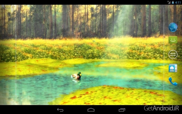 دانلود Ducks 3D Live Wallpaper FULL v1.4.2 - لایو والپیپر سه بعدی مرغابیها برای اندروید