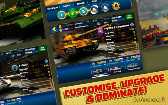 دانلود Boom! Tanks v1.0.39 - بازی گرافیکی نبرد تانکها برای اندروید + دیتا