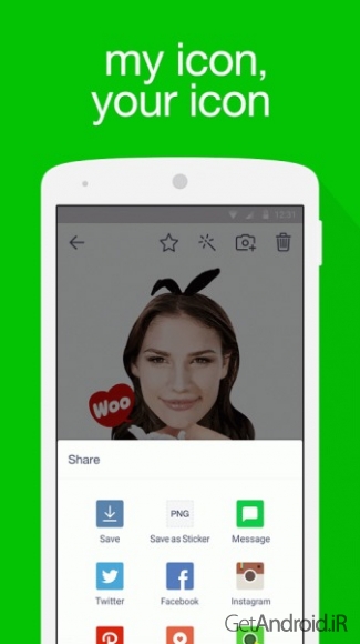 دانلود LINE ycon – make your emoticon 4.4.1 برنامه ساخت استیکر اندروید