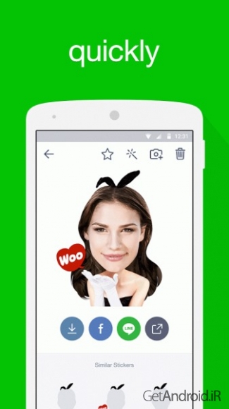 دانلود LINE ycon – make your emoticon 4.4.1 برنامه ساخت استیکر اندروید