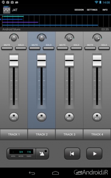 دانلود برنامه J4T Multitrack Recorder اندروید