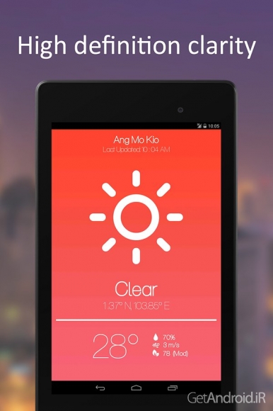 دانلود Weatheroux⁺ v2.1.2 - برنامه زیبای هواشناسی اندروید