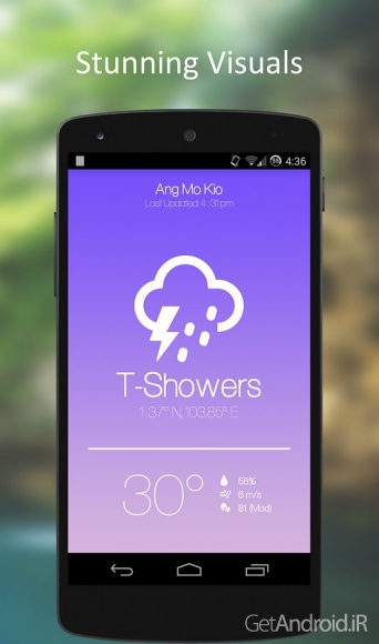 دانلود Weatheroux⁺ v2.1.2 - برنامه زیبای هواشناسی اندروید