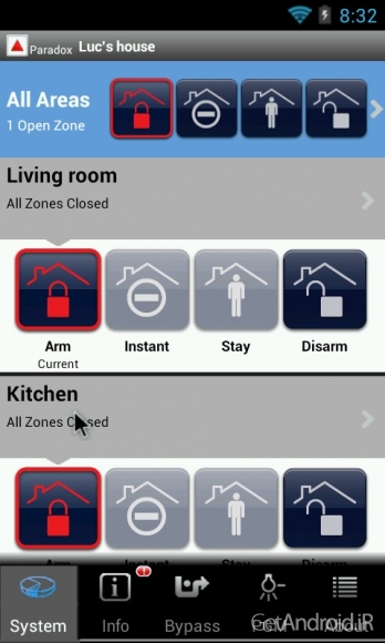 دانلود iParadox – Alarm Control 1.2.9 برنامه کنترل سیستم امنیتی از راه دور اندروید